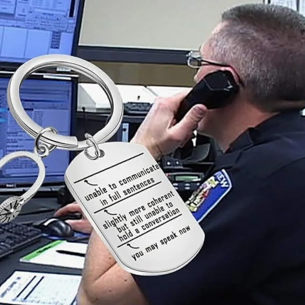 NEW DISPATCHER KEYCHAIN FUNNY